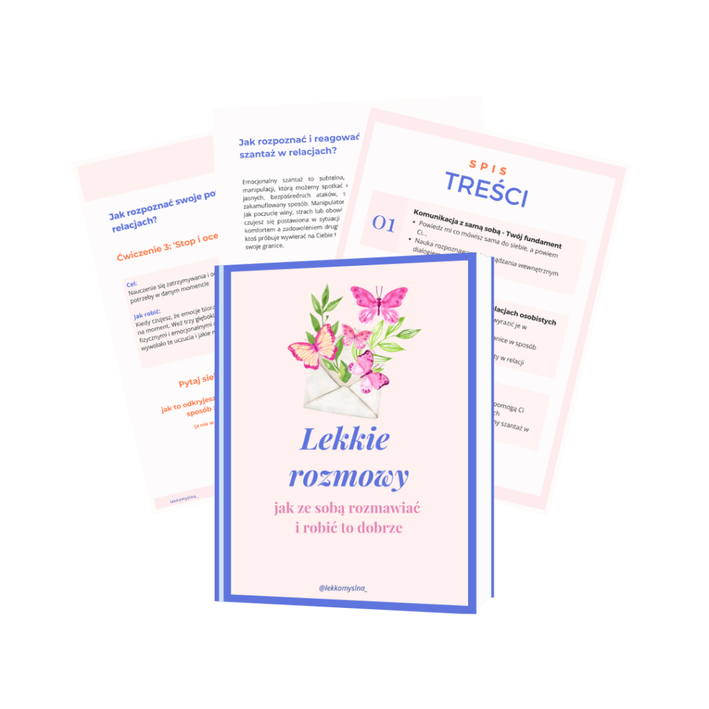 Justyna lekkomyslna coach, ebook dla kobiet, jak rozmawiać, jak mówić o potrzebach, jak stawiać granice, coaching dla kobiet